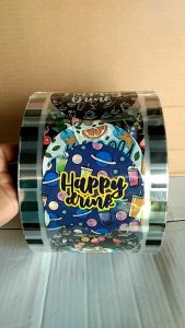 Plastik Lid Cup/Sealer Cup Motif Happy Drink Jumbo 5000cup