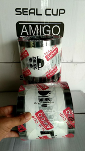 Plastik Lid Cup/Sealer Cup Motif Drink 2000cup(Amigo)