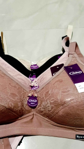 Bra Sport Wanita Shanaz Brukat 40 - 48 JUMBO Kait 3 Busa Tipis Tanpa Kawat Fullcup Murah