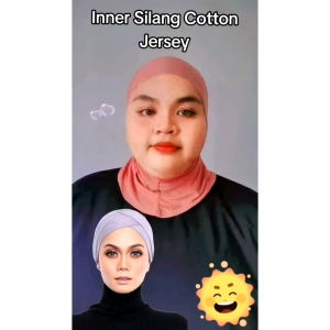 Inner Silang Empat Cotton Lembut Bertali / Anak Tudung
