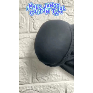 Inner Sanggul Cotton Tali TieBack Black Edition