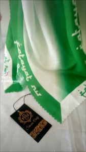 Kerudung Fatayat NU Warna Hijau Putih dan Coklat Hitam Motif terbaru