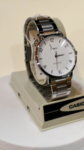 CASIO MENS SILVER MTP VT03D 7B