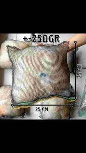Jaring Bekas Nelayan 250gr ukuran 25x25cm Media Filter Sudah Kemasan waring Rapi
