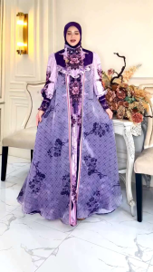 GAMIS TERBARU SYARI SYARI TRENDI BRANDED PRODUK PREMIUM FASHION MODERN MEWAH ELEGAN BAJU DRESS ETNIK MUSLIM BATIK ETNIK ISABEL