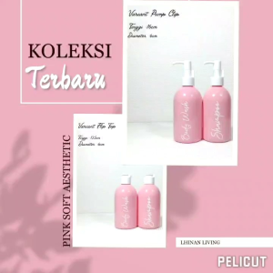 Botol sabun cair aesthetic Oval Pink 250ml