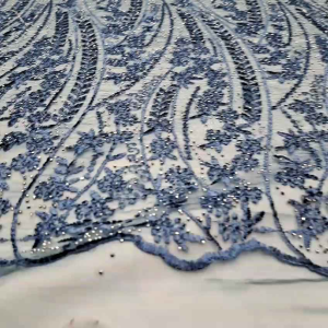 Terbaru! Kain Tulle Trans Premium Full Payet | Bordir Motif Salur