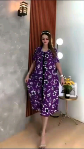 DRES FUJI BUNGA DASTER PREMIUM RAYON TEBAL