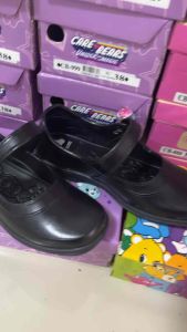 รองเท้านักเรียนหญิง CHAPPY CB-999หนังดำ ใหม่ล่าสุด!! เด็กโต นักเรียนรุ่นเข็มขัด My Little Pony