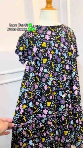 Terbaru Termurah Dress Baju Anak Perempuan Usia 1- 10 Tahun Motif Lolita Black Sweat