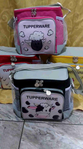 Sling bag Farm Animal Tupperware (zipper bunga es)// tas popok