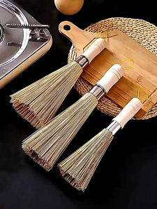 Sapu Pembersih Wajan / Kuali Tradisonal Bamboo Cooking Clean Tool Serbaguna