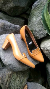 Sepatu pantopel wanita kerja kantor Tg 7cm LA009