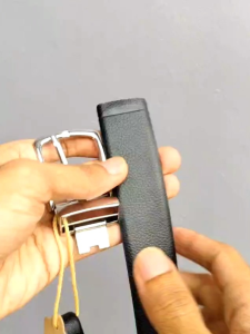 Belt Ikat Pinggang Semi Kulit Tali Bolak Balik Stainless Crom