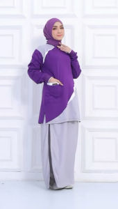 Setelan Baju Olahraga Senam Tunik Muslimah Rok Celana (ROCELA) Setelan Kaos Olahraga Senam Muslimah