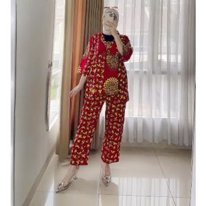 KD005 | SETELAN CELANA PANJANG PREMIUM DEWASA RAYON SUPER // CP BUSUI RESLITING // CELANA PANJANG BATIK CAP PEKALONGAN