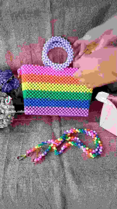TAS RAINBOW MOTE/TAS MANIK PELANGI/ TAS WARNA WARNI