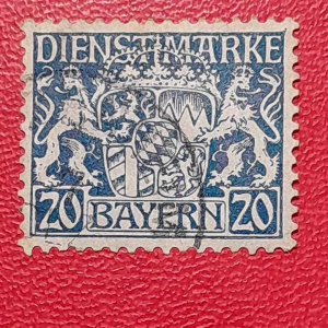 Prangko Jerman Kuno koleksi jadul Bavaria Tahun 1916 USED