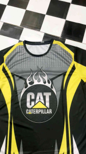 kaos pria caterpilar / koas pria CAT/free nama dan logo sendiri