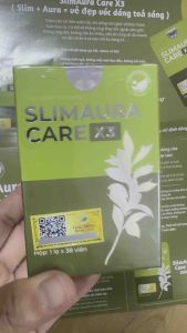 [Mới] Trà Thảo Mộc Giảm Cân Slim Aura Care X3 Hỗ Trợ Thải Mỡ Phù Hợp Mọi Cơ Địa - Hộp 38 Viên