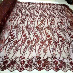 Terbaru !! Tulle Abstrak Payet Squen | Bahan Kebaya Modern | Full Payet | Dress | Tunic