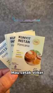 Cetak Sticker A3+ Stiker Label Makanan / Stiker Logo Custom Nama Sendiri Buat Kue Toples Lebel Kemasan / stiker transparan bening / Minuman / Sticker Produk Olshop