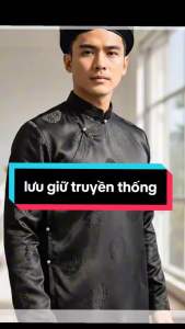 ÁO DÀI NAM GẤM TRẮNG ĐỒNG TIỀN XƯA
