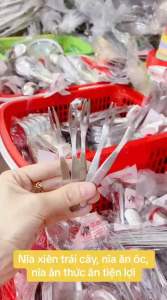 COMBO 10 Nĩa Xiên Trái Cây - Nĩa ăn ốc - Nĩa ăn Thức Ăn tiện dụng - gia dụng Nari