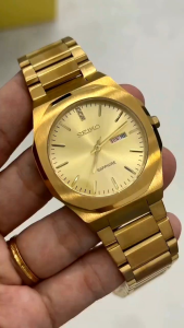 Đồng Hồ Nam size 41mm S.E..IK.O dây thép không rỉmáy pin Nhật kính sapphire chống xước chống nước tốt