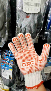 GĂNG TAY LEN PHỦ HẠT NHỰA ĐỎ 70G  SẢN PHẨM ÊM  MỀM  DỂ THAO TÁC ỨNG DỤNG HẰNG NGÀY[XƯỞNG SX]( 1 ĐÔI )