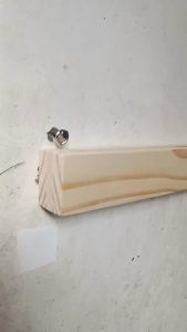 Tempat pisau gunting dapur tempel dinding minimalis kayu jati belanda