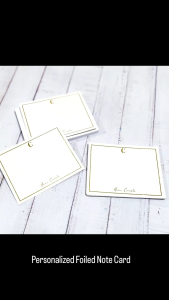 Personalized Foiled Note Card