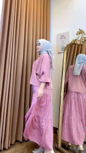 FAYOLA SETROK BATWING BEST SELLER SETELAN ROK WANITA TERLARIS SET OOTD KEKINIAN