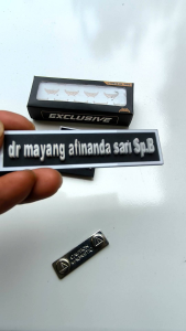 NAMETAG HURUF TIMBUL - PAPAN NAMA HURUF TIMBUL