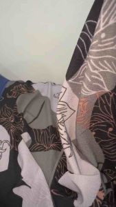 Tudung sarung mosscrepe bercorak | size XL