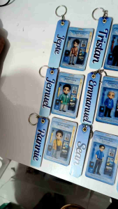Personalized ATM sized Ref Magnet with Keychain Sintra board