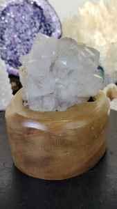 Natural Madagascar Precious White Quartz Crystal Flower Ornament X35 #WhiteCrystal