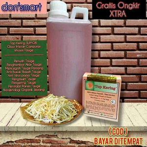 Obat Merah Campuran 1 liter & Top Kering tauge | ( Solusi anti basah/busuk & Penghambat akar/daun tauge) + BUKU PANDUAN