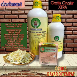 SUMO Cair A & B + Top Kering Tauge | ( Pemutih Penggemuk Tauge & Solusi Anti Busuk/Basah Tauge ) + BUKU PANDUAN Top Kering