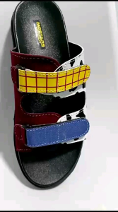 Sandal Wanita Selop Vintage Rainbow Platform Lucu Sol Tebal