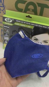 Khẩu trang 7 lớp than hoạt tính GP Extreme chống bụi chống độc (Giặt được). Quai dán sau gáy