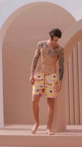 กางเกงว่ายน้ำ กางเกงขาสั้นชาย Swimwear Beach Surf Trunks BALEINE