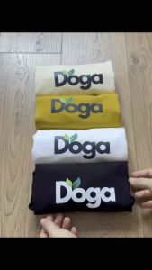 Áo Thun babytee  chất BORIP COTTON xịn có size từ 35kg đến 70kg chữ in  DOGA  trẻ trung 4 màu sang trọng Mã 187