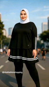 Gratis Ongkir One Set Jersey Olahraga Zumba Jumbo XXL Cocok Dipakai Buat Olahraga Yoga Tenis Bersepeda Olahraga - Setelan Rok Legging set muslimah terbaru 2024/ SETELAN OLAHRAGA WANITA LEGING ROK WANITA MUSLIMAH OLAHRAGA WANITA HIJAB WANITA KOREA JUMBO