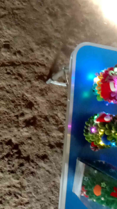 Pohon Natal Hiasan Meja Dari Kawat Bulu