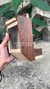 TEMPAT WADAH PAKAN KACA DISPENSER SONOKELING (tempat penyimpanan makan hewan)