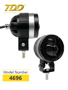 TDD 4696 1PAIR 60WATTS DOUBLE EYE LED LAMP HEADLIGHT ALL WEATHER MINI DRIVING LIGHT HIGH/LOW UNIVERSAL