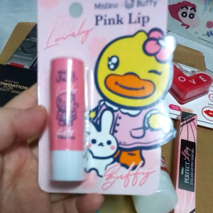 exp.23/6/25 *พิจารณาก่อนสั่ง** B duck ลิปมัน ลิปบาล์ม มิสทิน บี.ดัค บัฟฟี่ ลิปแคร์ กลิ่นสตรอเบอร์รี่  ลายน่ารัก Mistine มิสทีน ไม่มีสี