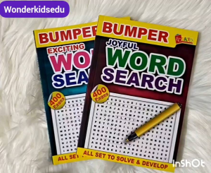 Bumper Word Search Exciting Joyful Word Search Book Puzzle for Kids Crossword Puzzle Brain Booster
