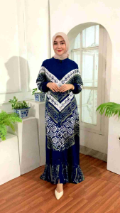 Gamis Twill Motif Batik Cap Malaman Pekalongan: Desain Modern & Busui Terbaru